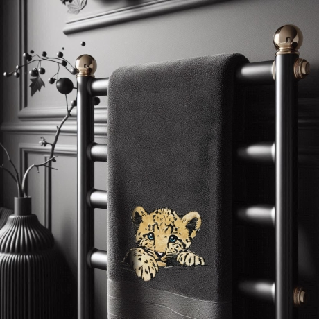 NEU Stickdatei Applikation Leopard Finn