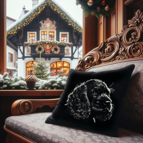 NEU Stickdatei Cocker Spaniel Welpe schwarz Dizzy
