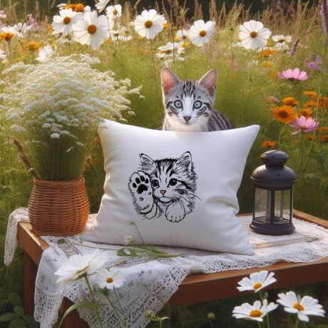 NEU Stickdatei Katze Kätzchen Heidi Kitten Pfote