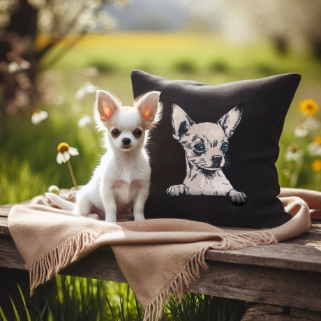 NEU Stickdatei Applikation Chihuahua Aage realistisch