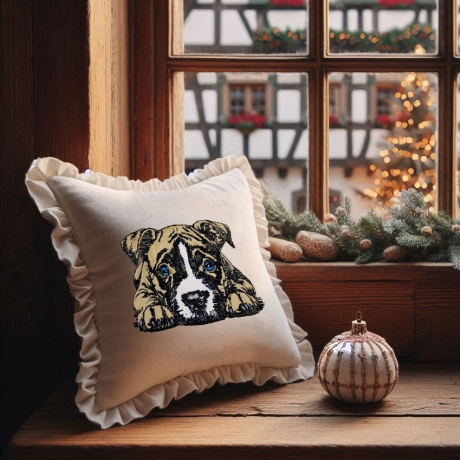 NEU Stickdatei Appli Staffordshire Bull Terrier Jan