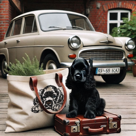 Neu Stickdatei Cocker Spaniel Welpe Kodaund LunaChild