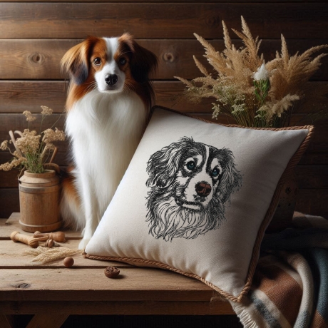 Stickdatei  Kooiker Cash Hund realistisch LunaChild