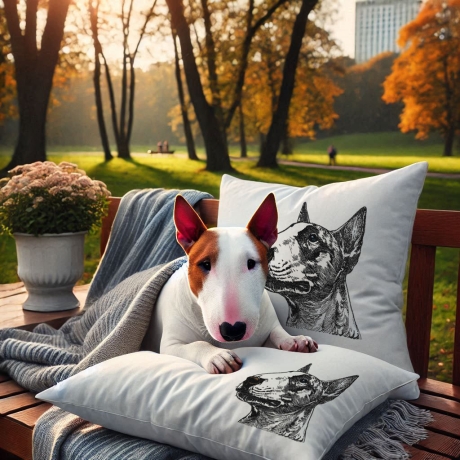 Neu Stickdatei Bullterrier Chiquita Hund realistisch