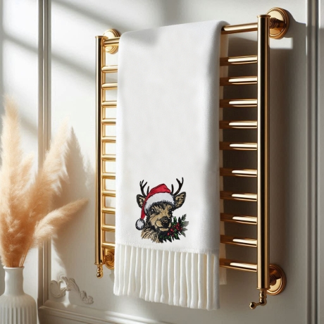 NEU Stickdatei Hirsch mit Weihnachtsmütze Blade