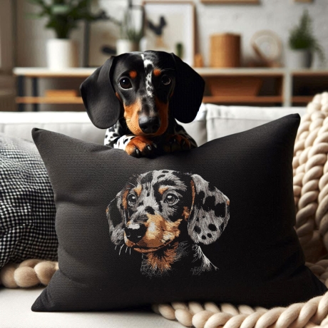 NEU Stickdatei Dackel Three Colors Gardy  Hund