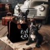 NEU Stickdatei Französische Bulldogge Welpe Nolan
