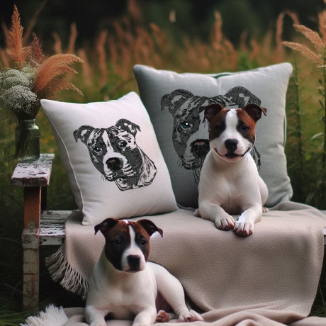 NEU Stickdatei Staffordshire Bull Terrier Rachel 