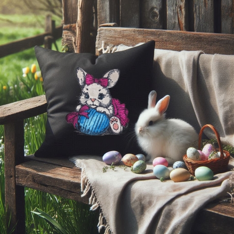 NEU Stickdatei Applikation Hase Darina Osterei