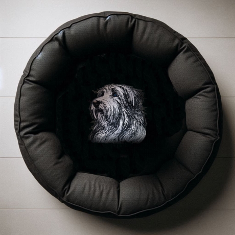 NEU Stickdatei Applikation Bearded Collie Mike 