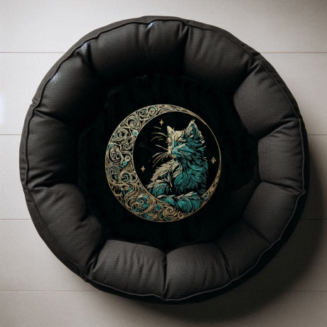 NEU Stickdatei Katze Mond Marbel realistisch 