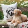 NEU Stickdatei Golden Retriever Welpe Muffin Hund 
