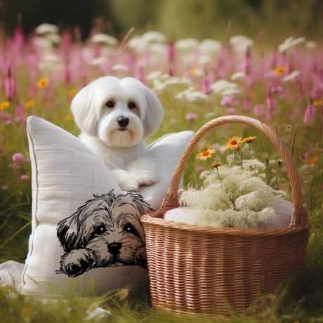 NEU Stickdatei Havaneser Summer Hund