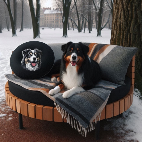 Neu Stickdatei Australian Shepherd Sanzy Lunachild