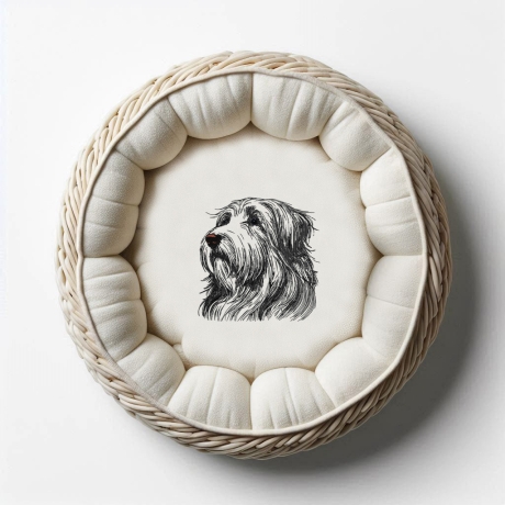 NEU Stickdatei  Bearded Collie Mike Hund LunaChild