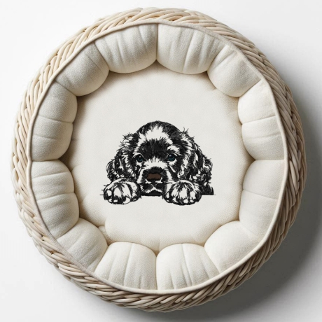 Neu Stickdatei Cocker Spaniel Welpe Kodaund LunaChild