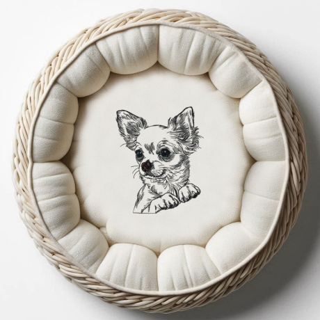 NEU Stickdatei Chihuahua Dolly Hund realistisch