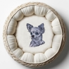 NEU Stickdatei Applikation Chihuahua Dolly 
