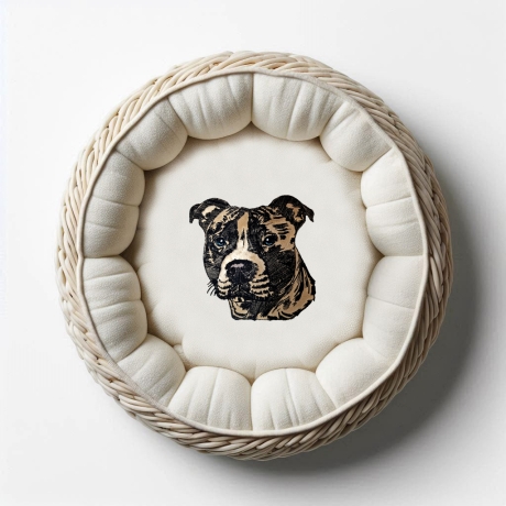 NEU Stickdatei Applikation Staffordshire Bullterrier Rachel 