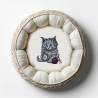 NEU Stickdatei Applikation Angora Katze Shadow