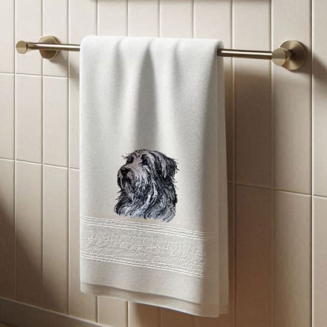 NEU Stickdatei Applikation Bearded Collie Mike 