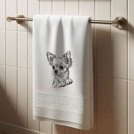 NEU Stickdatei Chihuahua Dolly Hund realistisch