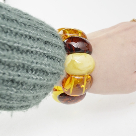Baltischer Bernstein Armband – Elegantes Bernstein Highlight