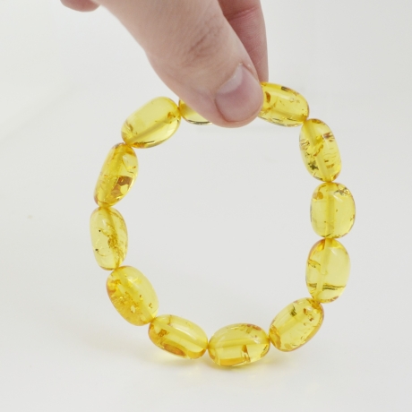 Baltischer Bernstein Armband – Handarbeit mit Naturstein