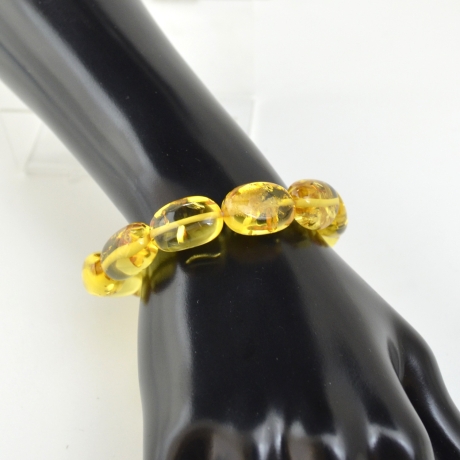 Baltischer Bernstein Armband – Handarbeit mit Naturstein