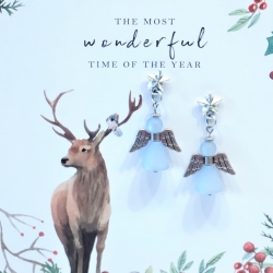 Schutzengel * Ohrringe * Weihnachten * Kleinigkeit * Hellblau Schutzengel * Ohrringe * Weihnachten * Kleinigkeit * Hellblau