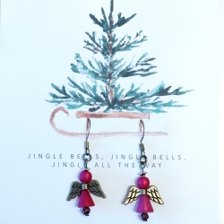 Schutzengel * Ohrringe * Weihnachten * Kleinigkeit * Pink Schutzengel * Ohrringe * Weihnachten * Kleinigkeit * Pink