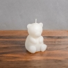Kerze kleiner Teddybär - Bären- Geschenkidee  Raps-Kokoswachs