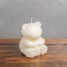 Kerze großer Teddybär - Bären- Geschenkidee  Raps-Kokoswachs