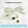 Hundehalsband, -marke, Fliege, Leine personalisiert Hahnentritt