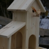 Vogelhaus mit Nistkasten Unbemalt, zum Selbstbemalen 