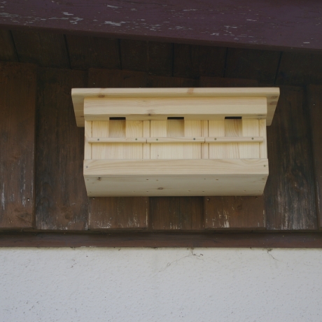 Spatzenhaus mit 3 Nistplätzen unbemalt  #S2