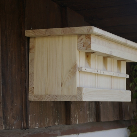 Spatzenhaus mit 3 Nistplätzen unbemalt  #S2