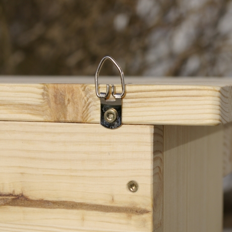 Spatzenhaus mit 3 Nistplätzen unbemalt  #S2