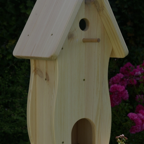 Vogelhaus mit Nistkasten und Futterplatz selbst bemalen #V1