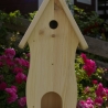 Vogelhaus mit Nistkasten und Futterplatz selbst bemalen #V1