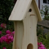 Vogelhaus mit Nistkasten unbemalt, zum Selbstbemalen #V5