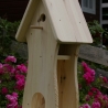 Vogelhaus mit Nistkasten unbemalt, zum Selbstbemalen #V5