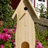 Vogelhaus mit Nistkasten unbemalt, zum Selbstbemalen #V3