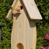 Vogelhaus mit Nistkasten und Futterplatz zum selbst bemalen