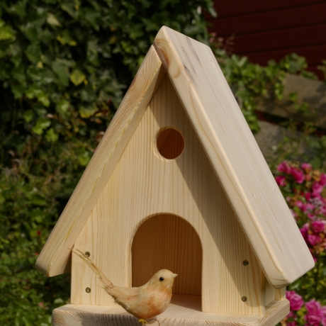 Vogelhaus - Futterhaus unbemalt, zum Selbstbemalen #FH3