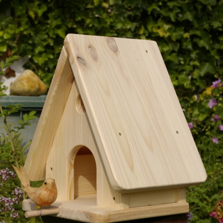 Vogelhaus - Futterhaus unbemalt, zum Selbstbemalen #FH3
