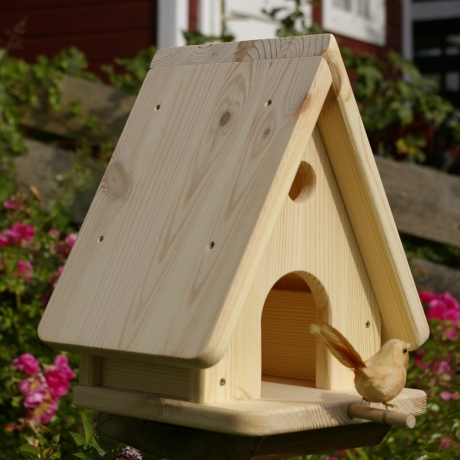 Vogelhaus - Futterhaus unbemalt, zum Selbstbemalen #FH3