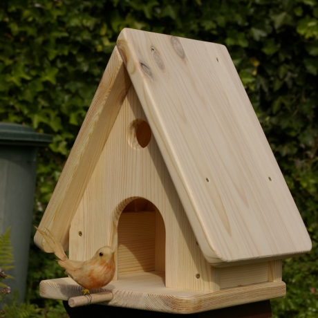 Vogelhaus - Futterhaus unbemalt zum Selbstbemalen