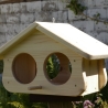 Vogelhaus - Futterhaus unbemalt, zum Selbstbemalen #FH7