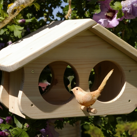 Vogelhaus - Futterhaus unbemalt, zum Selbstbemalen #FH7